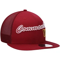 Men's New Era Burgundy Washington Commanders Lit Trucker 9FIFTY Snapback Hat