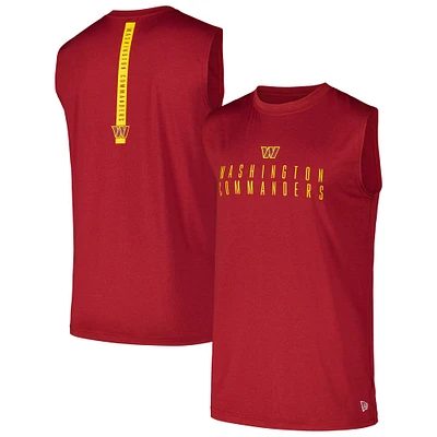Débardeur bourgogne Washington Commanders Team New Era pour homme