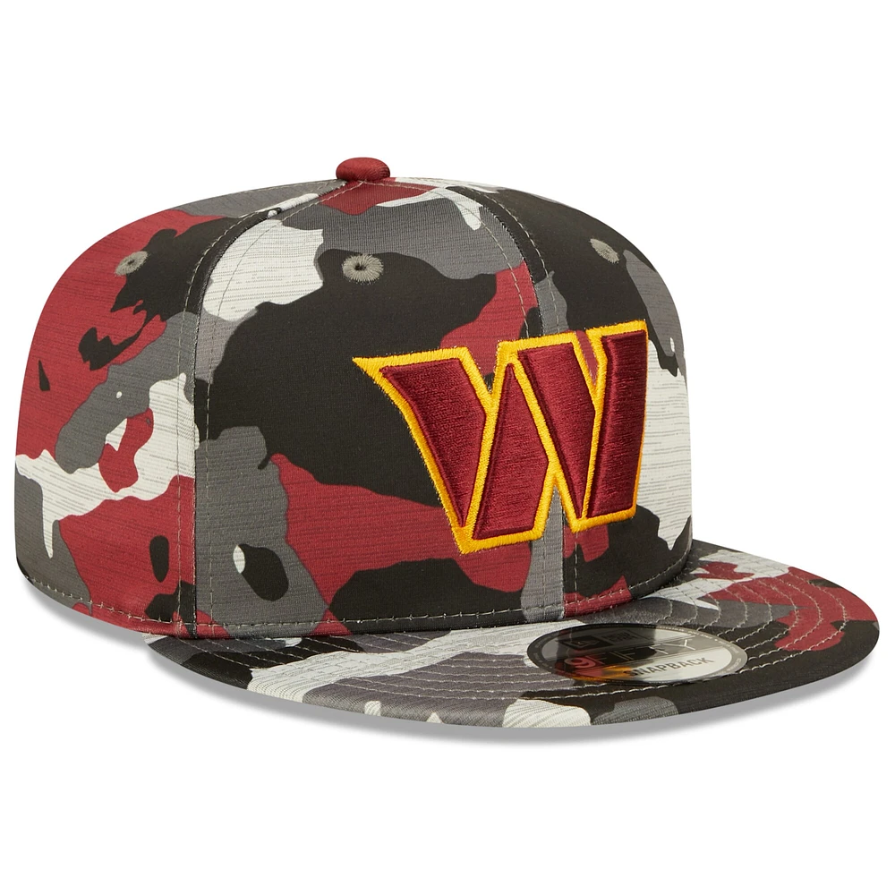Men's New Era Camo Washington Commanders 2022 NFL Training Camp - Official 9FIFTY Snapback Adjustable Hat