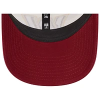 Men's New Era Cream/Burgundy Washington Commanders Team Stripe Trucker 9FORTY Snapback Hat