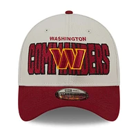 Men's New Era  Cream Washington Commanders 2023 NFL Draft 39THIRTY Flex Hat