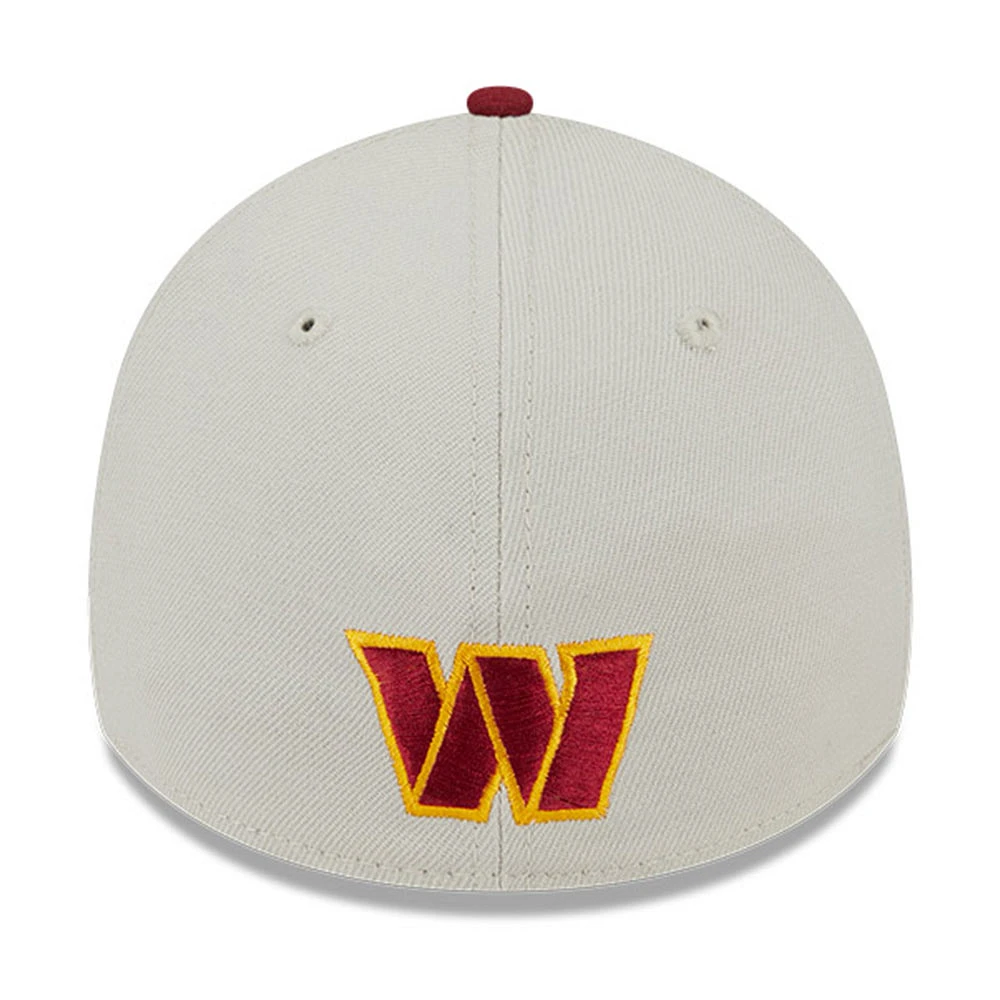 Men's New Era  Cream Washington Commanders 2023 NFL Draft 39THIRTY Flex Hat