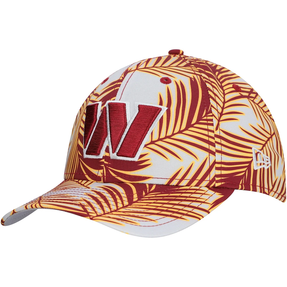 Casquette 39THIRTY Flex grise Washington Commanders Palms de New Era pour homme