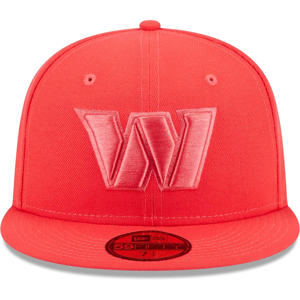 Men's New Era Red Washington Commanders Color Pack Brights 59FIFTY Fitted Hat