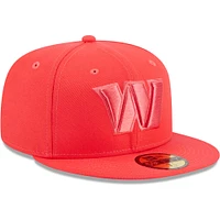 Men's New Era Red Washington Commanders Color Pack Brights 59FIFTY Fitted Hat