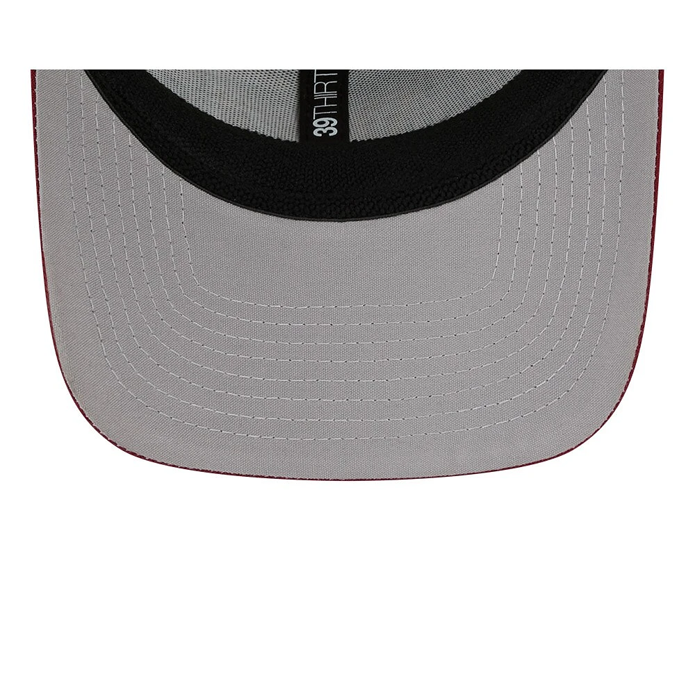 Men's New Era Stone/Burgundy Washington Commanders 2023 NFL Draft 39THIRTY Flex Hat