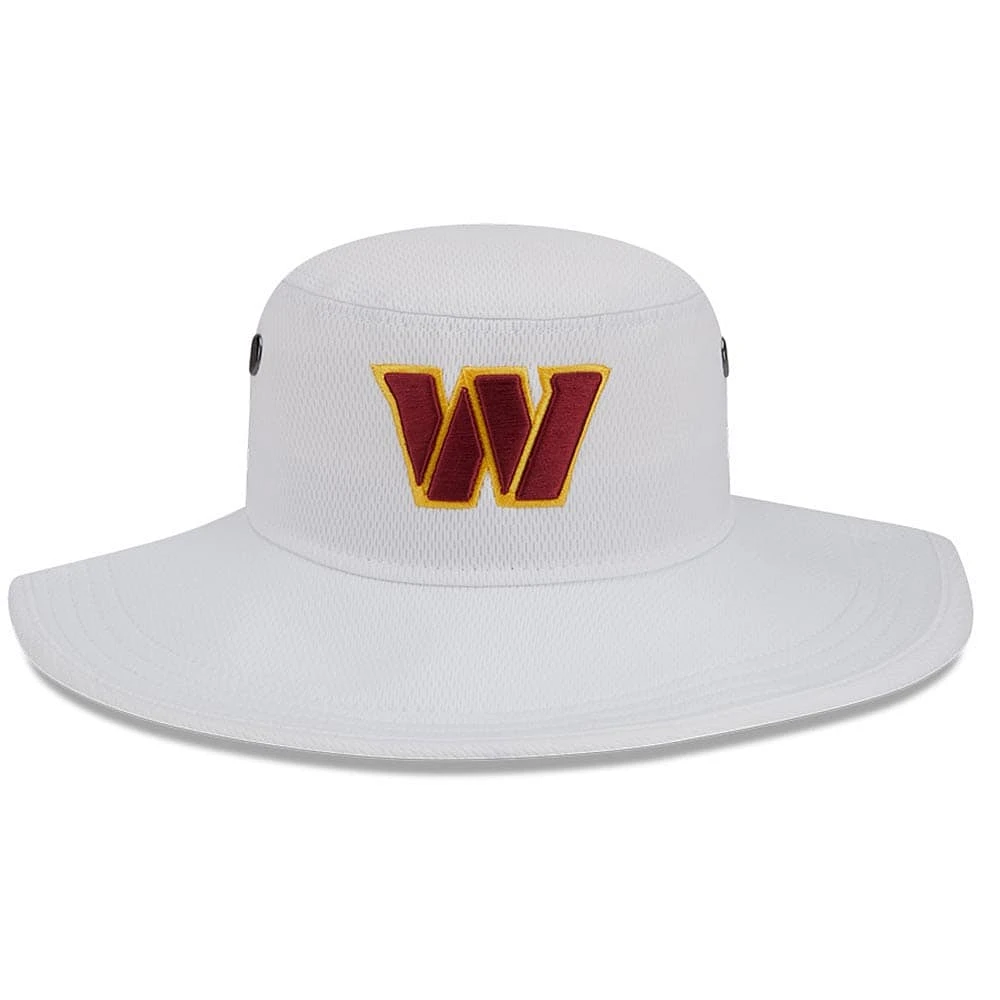 Men's New Era White Washington Commanders 2023 NFL Training Camp Panama Bucket Hat