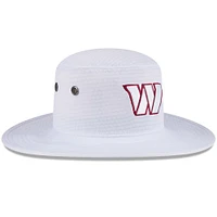 Men's New Era White Washington Commanders 2024 NFL Training Camp Panama Bucket Hat