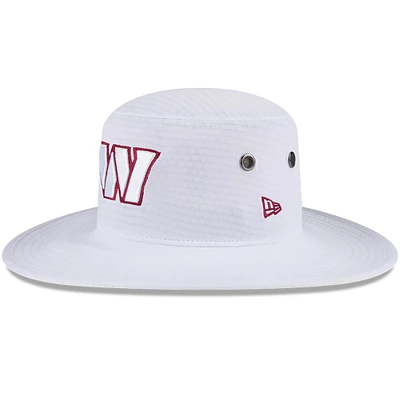 Men's New Era White Washington Commanders 2024 NFL Training Camp Panama Bucket Hat