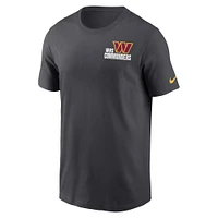 Men's Nike Anthracite Washington Commanders Blitz Essential T-Shirt