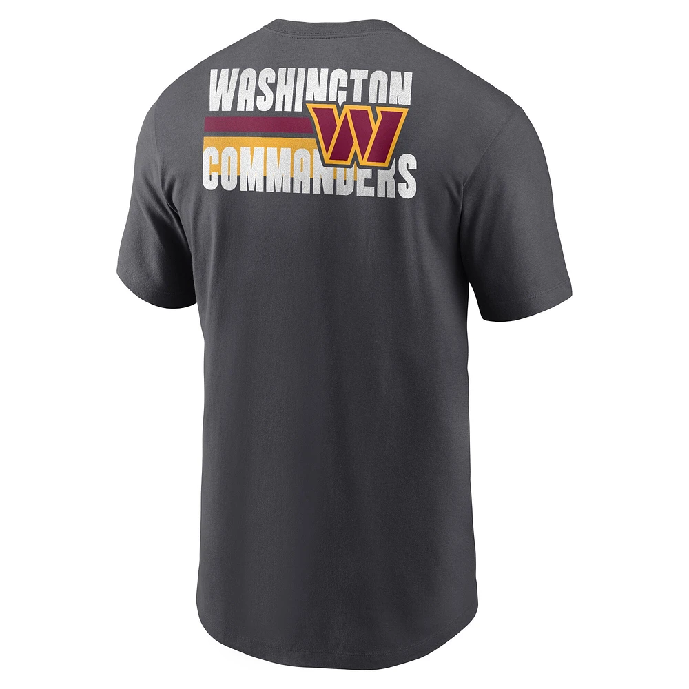 Men's Nike Anthracite Washington Commanders Blitz Essential T-Shirt
