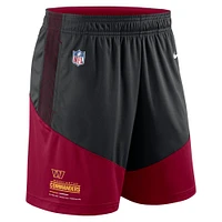Men's Nike Black/Burgundy Washington Commanders Primary Lockup Performance - Shorts