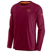 Sweat-shirt à enfiler Nike Bordeaux Washington Commanders Sideline Lockup Performance pour homme