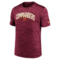 Men's Nike Burgundy Washington Commanders Sideline Velocity Athletic Performance - T-Shirt