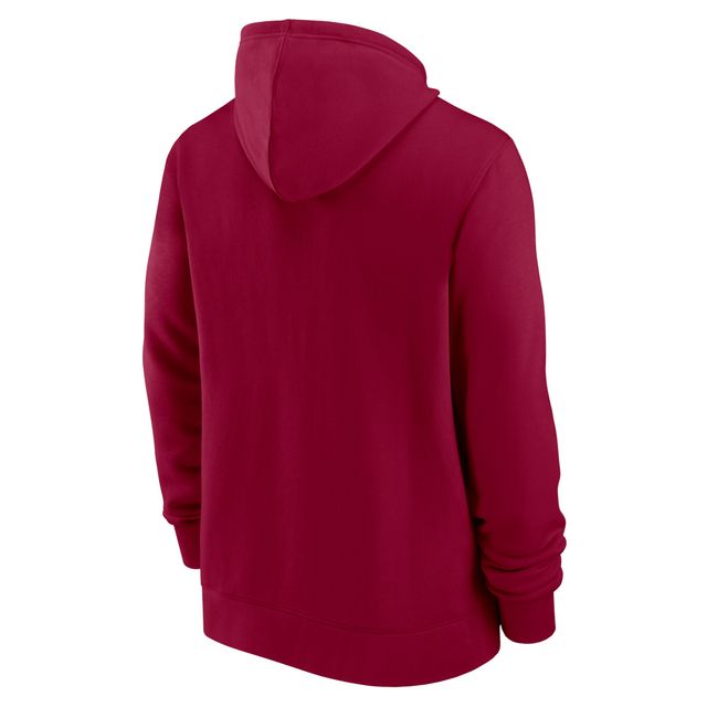 Sweat à capuche entièrement zippé Nike Washington Commanders Surrey pour homme, bourgogne