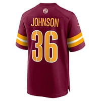 Men's Nike Danny Johnson  Burgundy Washington Commanders Game Jersey