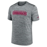 Men's Nike Gray Washington Commanders Velocity Performance T-Shirt
