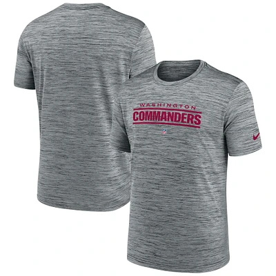 Men's Nike Gray Washington Commanders Velocity Performance T-Shirt