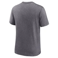 Men's Nike Heather Charcoal Washington Commanders Helmet Tri-Blend T-Shirt