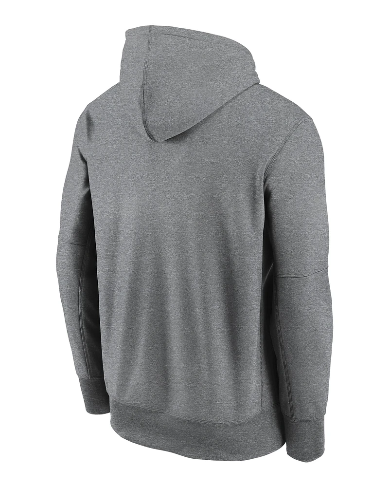 Sweat à capuche Nike Washington Commanders Performance pour homme, gris chiné
