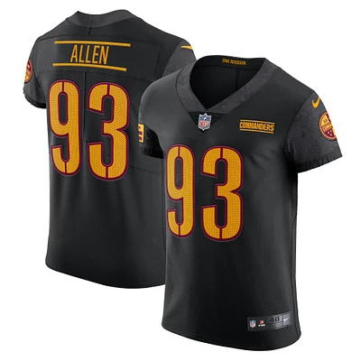 Maillot Nike Jonathan Allen pour homme, noir, Washington Commanders, Alternate Vapor Elite