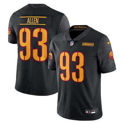 Maillot Nike Jonathan Allen Washington Commanders Alternate Vapor Untouchable Limited pour homme, noir