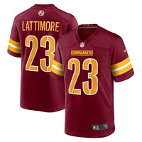 Men's Nike Marshon Lattimore  Burgundy Washington Commanders Game Jersey
