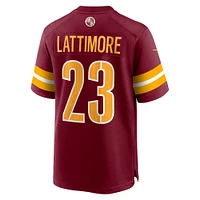 Men's Nike Marshon Lattimore  Burgundy Washington Commanders Game Jersey
