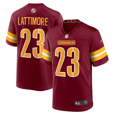 Men's Nike Marshon Lattimore  Burgundy Washington Commanders Game Jersey