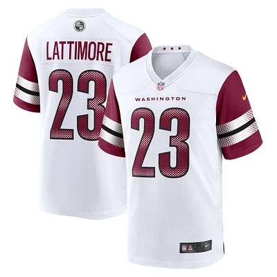 Men's Nike Marshon Lattimore  White Washington Commanders Game Jersey