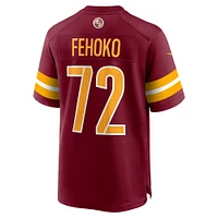 Men's Nike Viliami Fehoko Jr.  Burgundy Washington Commanders Team Game Jersey