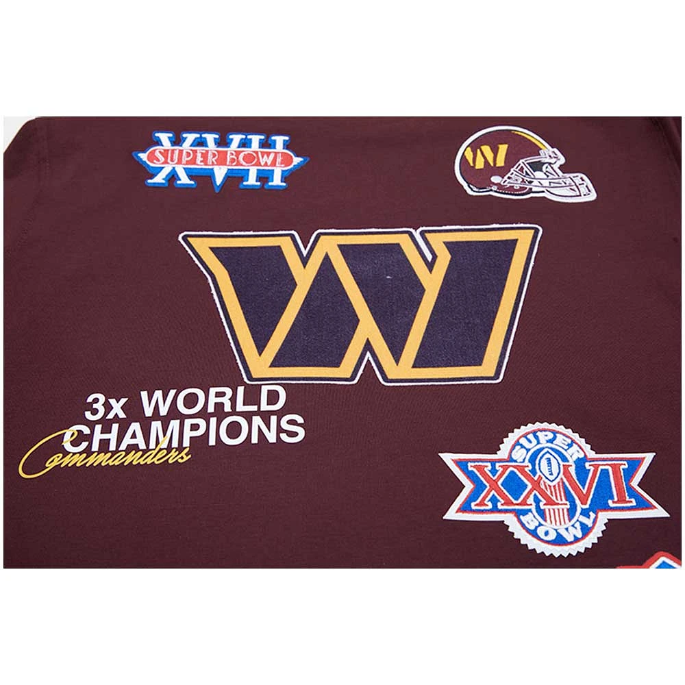Men's Pro Standard Burgundy Washington Commanders Championship T-Shirt