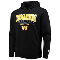 Men's Starter Black Washington Commanders Premier Pullover Hoodie
