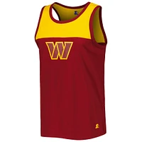 Débardeur mode Starter bordeaux/or Washington Commanders Logo Touchdown pour homme