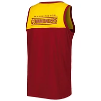 Débardeur mode Starter bordeaux/or Washington Commanders Logo Touchdown pour homme