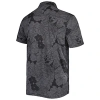 Men's Tommy Bahama Black Washington Commanders Big & Tall Miramar Blooms Polo