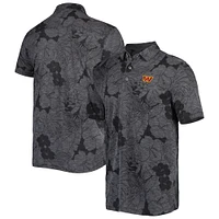 Men's Tommy Bahama Black Washington Commanders Big & Tall Miramar Blooms Polo