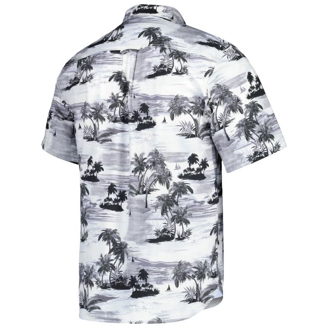 Chemise boutonnée Tommy Bahama Washington Commanders Sport Tropical Horizons pour homme, noir