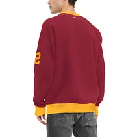 Men's Tommy Hilfiger Burgundy Washington Commanders Reese Raglan Tri-Blend Pullover Sweatshirt