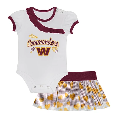 Ensemble body et jupe Love My Team pour nouveau-né nourrisson Washington Commanders