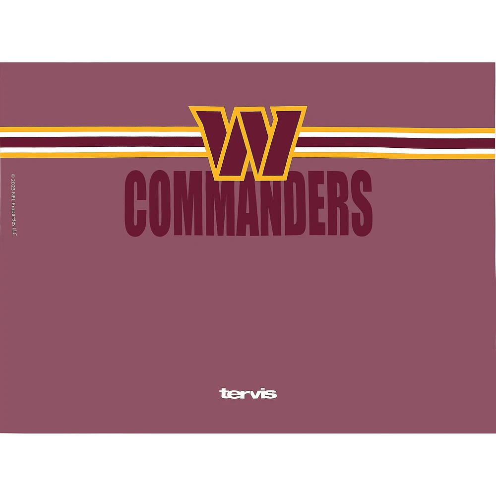 Gobelet classique Tervis Washington Commanders de 24 oz avec couvercle à paille Go the Distance