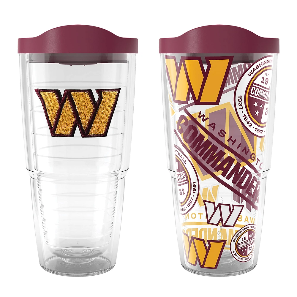 Tervis Washington Commanders NFL Lot de 2 allover et emblème