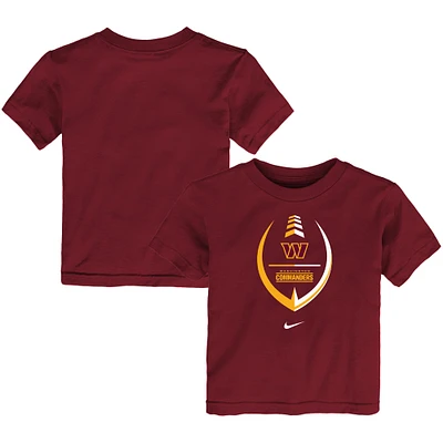 T-shirt bourgogne Nike Washington Commanders Football Wordmark pour tout-petit