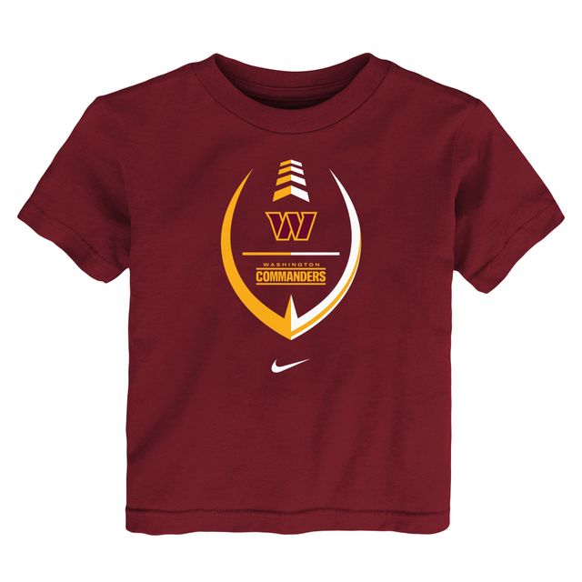 T-shirt Nike Washington Commanders Icon Wordmark pour tout-petit, bourgogne