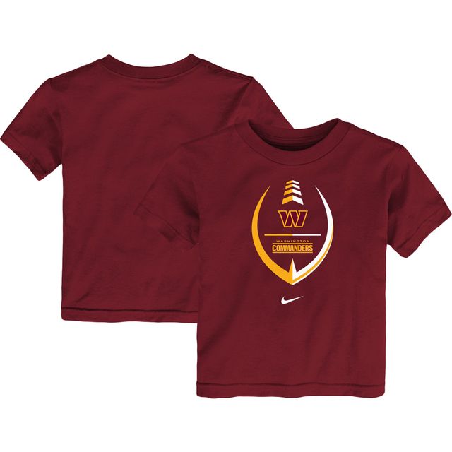 T-shirt Nike Washington Commanders Icon Wordmark pour tout-petit, bourgogne