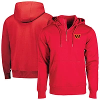 Sweat à capuche unisexe Dunbrooke Red Washington Commanders Defender fermeture éclair quart de tour