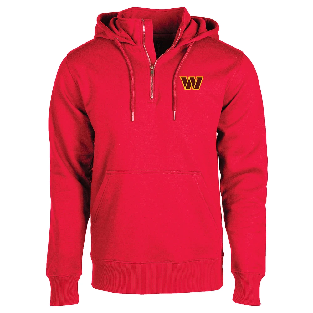 Unisex Dunbrooke  Burgundy Washington Commanders Defender Quarter-Zip Hoodie