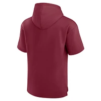 Unisex Fanatics  Burgundy Washington Commanders Elements Ready Short Sleeve Pullover Hoodie
