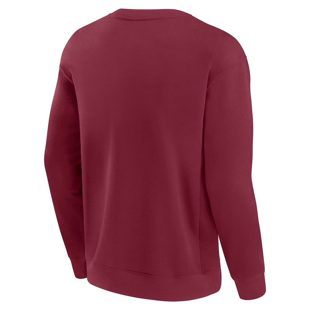 Unisex Fanatics  Burgundy Washington Commanders Elements Unlimited Fleece Pullover Sweatshirt