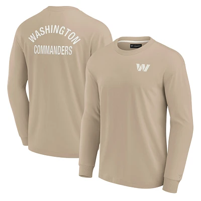 T-shirt unisexe Fanatics kaki Washington Commanders Elements super doux à manches longues